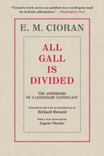 9781948924238 All Gall Is Divided E M Cioran, Verzenden, Nieuw, E M Cioran