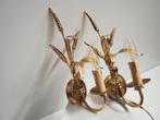 Wandlamp - Vintage gouden tarwe-oog wandlampen uit Florence, Huis en Inrichting, Nieuw