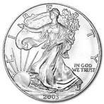 American Eagle 1 oz 2003 (8.495.008 oplage), Postzegels en Munten, Munten | Amerika, Zilver, Losse munt, Verzenden, Midden-Amerika