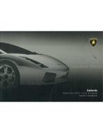 2004 LAMBORGHINI GALLARDO COMPLETE BOORDMAP ENGELS (USA |
