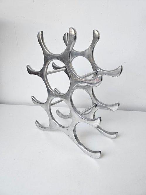 Michael Noll - Wijnrek - Aluminium, Antiek en Kunst, Antiek | Meubels | Stoelen en Banken