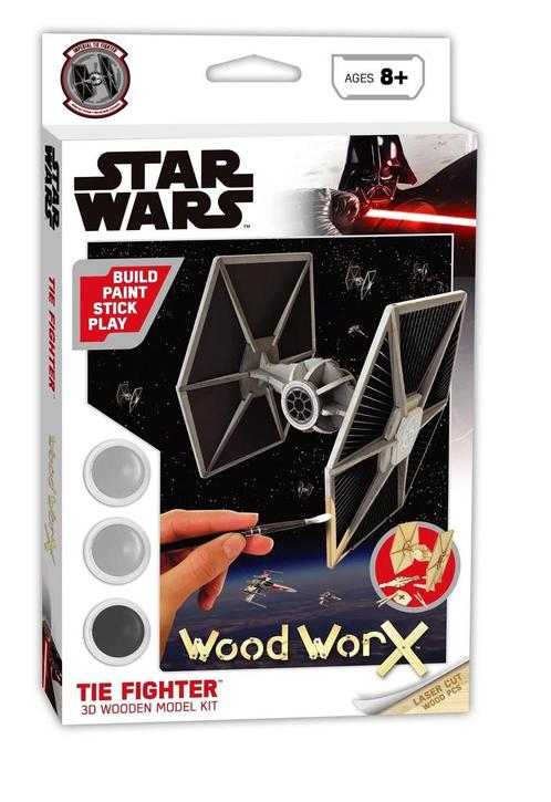 Wood WorX Star Wars Tie Fighter 3D Wooden Model, Hobby en Vrije tijd, Knutselen, Ophalen of Verzenden