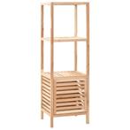vidaXL Badkamerkast 39,5x35,5x123 cm massief walnotenhout, Verzenden, Nieuw