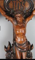 Crucifix - Hout - 1850-1900 - 80 cm, Antiek en Kunst