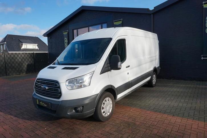 NR. 123 Ford Transit 2,0 TDCI L3h2 Tdci 130 PK TREND/ 3 PERS, Auto's, Bestelauto's, Dealer onderhouden, Onderhoudsboekje, Handgeschakeld