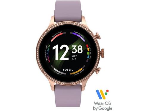 Fossil Gen 6 - Smartwatch - Snapdragon Wear 4100+ - Rosé, Sieraden, Tassen en Uiterlijk, Smartwatches, Zo goed als nieuw, Verzenden