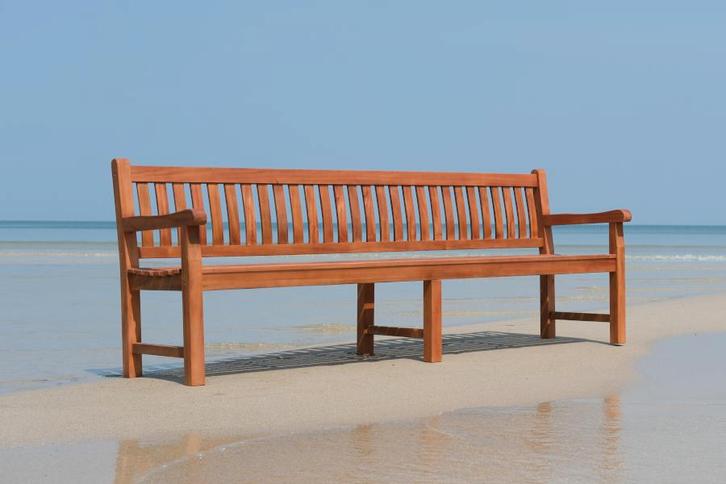 Rockwood® Tuinbank Massief Luxe Hardhout/Parkbank Mahonie, Tuin en Terras, Tuinsets en Loungesets, Nieuw, Hout, Ophalen of Verzenden