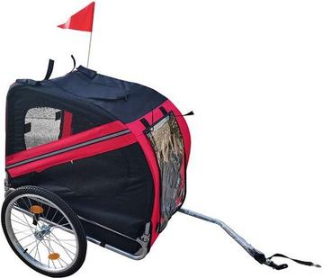 2dekans | BRASQ Hondenfietskar – Rood/Zwart – Tot 40kg – beschikbaar voor biedingen