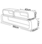 3-delige set zwevende wandplanken MDF modern decoratief, Huis en Inrichting, Kasten | Wandmeubels, Verzenden, Nieuw