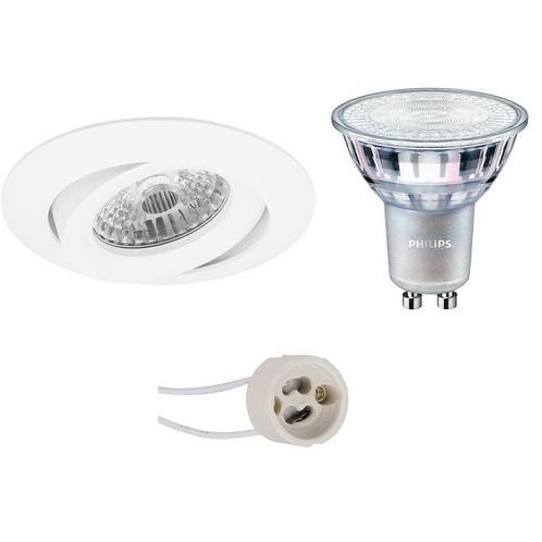 Voordeelset: LED Spot Set - Pragmi Uranio Pro - GU10 Fitting, Huis en Inrichting, Lampen | Spots, Plafondspot of Wandspot, Nieuw