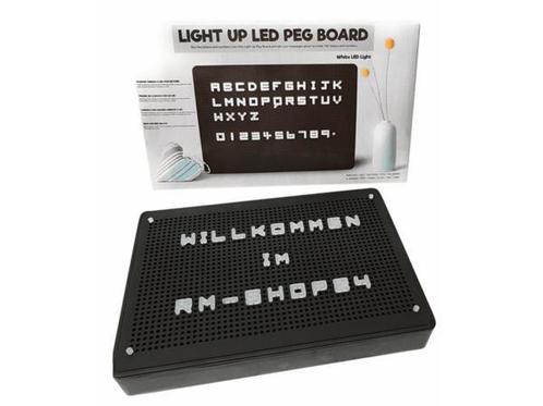 Veiling - Light Up LED PEG Board Letterbord met LED Verlicht, Diversen, Schoolborden