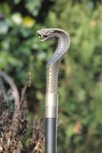 Wandelstok - cobra slang - Messing
