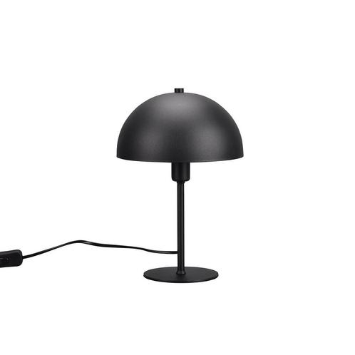 LED Tafellamp - Trion Alia - E14 Fitting - Rond - Mat Zwart, Huis en Inrichting, Lampen | Tafellampen, Nieuw, Metaal, Ophalen of Verzenden