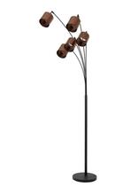 Lucide RANKOS - Vloerlamp - 5xE14 - Zwart, Verzenden, Zo goed als nieuw