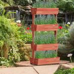4-Laags Verhoogd Tuinbed – Verticaal Houten Plantenrek, Tuin en Terras, Bloembakken en Plantenbakken, Verzenden, Nieuw