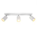 Moderne plafond spot drie dubbel | opbouw | wit, Nieuw, Ophalen of Verzenden, Modern, Led