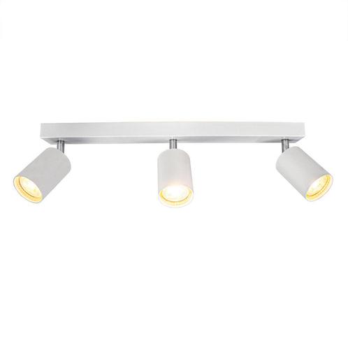 Moderne plafond spot drie dubbel | opbouw | wit, Huis en Inrichting, Lampen | Spots, Led, Nieuw, Plafondspot of Wandspot, Ophalen of Verzenden