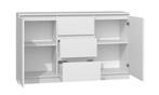 Dressoir - 120 cm 3 lades  wit Wit (Dressoirs, Woonkamer), Huis en Inrichting, Kasten | Dressoirs, Verzenden, Nieuw, Overige houtsoorten