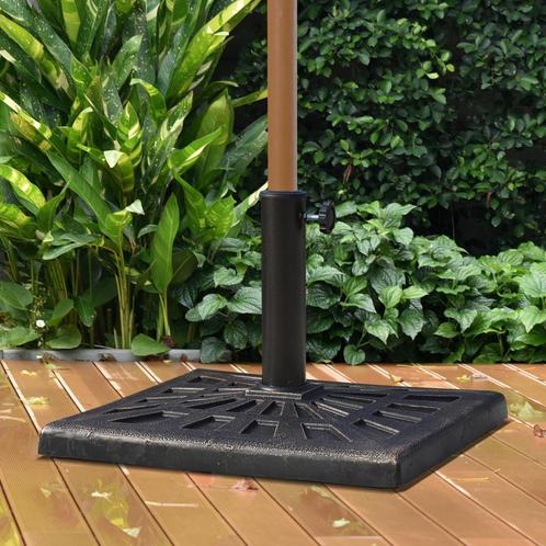 Parasolvoet - Stevig - Zwart, Tuin en Terras, Overige Tuin en Terras, Nieuw, Ophalen of Verzenden