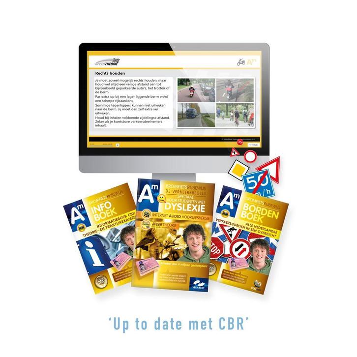 Bromfiets Theorieboek Dyslexie - Scooter Voorleesversie, Boeken, Studieboeken en Cursussen, Nieuw, Overige niveaus, Verzenden