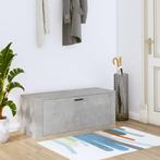 vidaXL Wandschoenenkast 100x35x38 cm bewerkt hout betongrijs, Huis en Inrichting, Verzenden, Nieuw