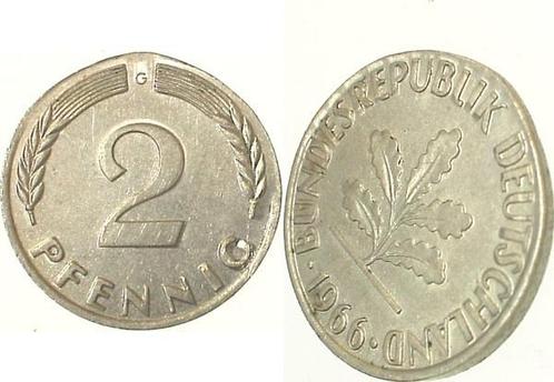 2 Pfennig Brd 66g magetisierbar/ Rnd teilplattiert !, Postzegels en Munten, Munten | Europa | Niet-Euromunten, Verzenden