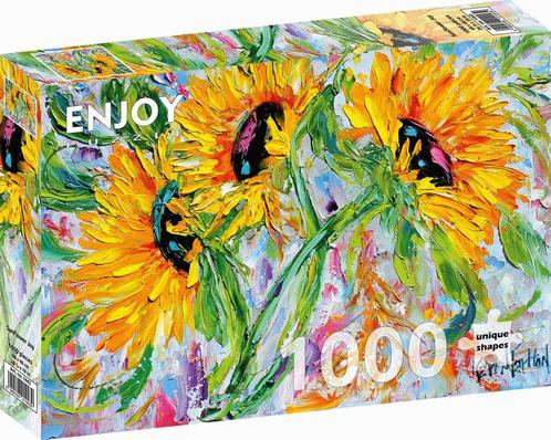 Sunflower Joy Puzzel (1000 stukjes) | Enjoy Puzzle - Puzzels, Hobby en Vrije tijd, Denksport en Puzzels, Nieuw, Verzenden