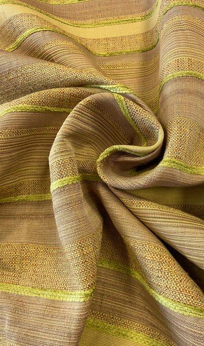 Decoratief geweven weefsel met horizontale strepen in groen, Antiek en Kunst, Antiek | Kleden en Textiel