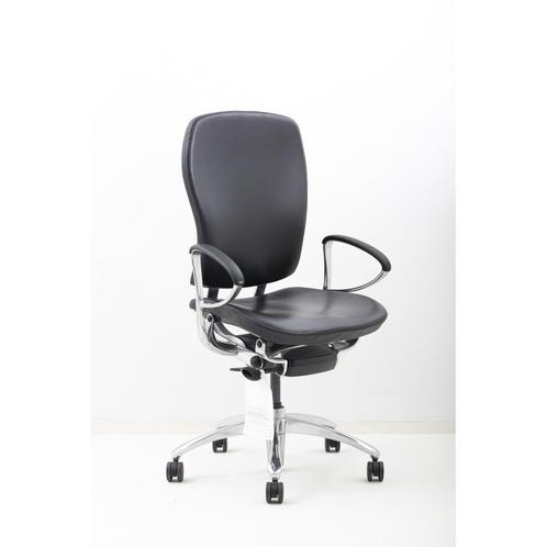 Herman Miller Geiger Foray design bureaustoel showroommodel, Huis en Inrichting, Stoelen, Twee, Zwart, Zo goed als nieuw, Leer