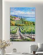 CleliaArt - Vineyard by the Lake, Antiek en Kunst