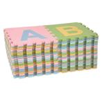 Pastel speelmat alfabet/figuren 3 m² (30 puzzel tegels)