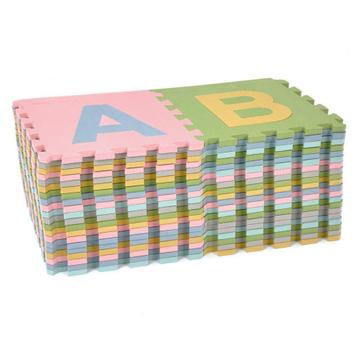 Pastel speelmat alfabet/figuren 3 m (30 puzzel tegels)