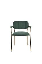 Eetkamerstoel - Roos - Goud/Donkergroen - House of Rebels, Huis en Inrichting, Stoelen, Verzenden, Nieuw