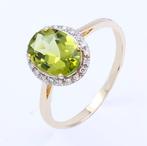 Zonder Minimumprijs - Ring - 14 karaat Geel goud Olivijn -, Nieuw