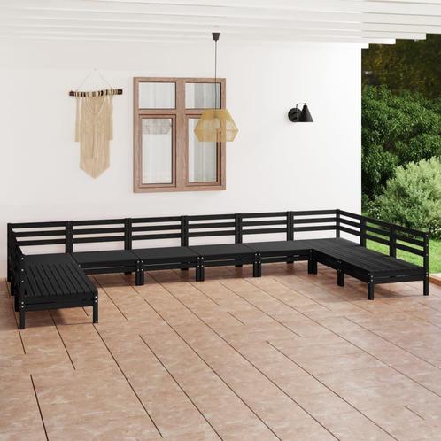 vidaXL 10-delige Loungeset massief grenenhout wit, Tuin en Terras, Tuinsets en Loungesets, Loungeset, Nieuw, Verzenden