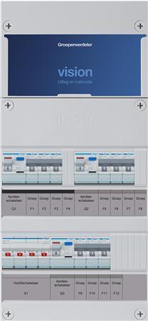 Groepenkast Hager VKG333L 9 groepen 3-fase, Doe-het-zelf en Verbouw, Elektra en Kabels, Nieuw, Verzenden