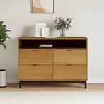 vidaXL Ladekast FLAM 110x40x80 cm massief grenenhout, Kinderen en Baby's, Kinderkamer | Commodes en Kasten, Verzenden, Nieuw
