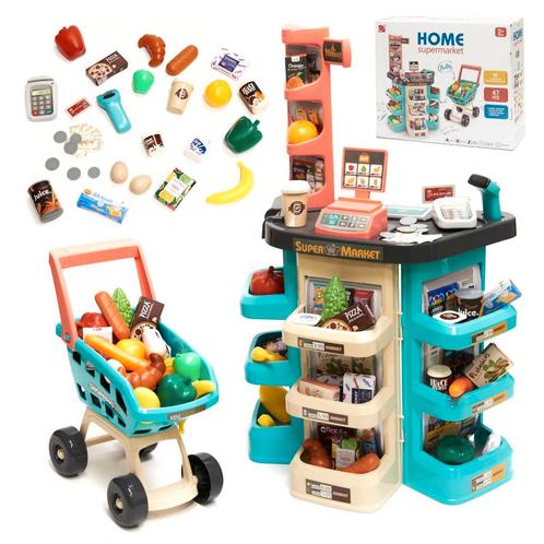 Speelgoed winkeltje met kassa, winkelwagen, barcodescanner, Kinderen en Baby's, Speelgoed | Overig, Ophalen of Verzenden