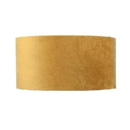 Stoffen lampenkap velvet | Oker Geel met Gouden binnenkant, Huis en Inrichting, Lampen | Lampenkappen, 25 tot 50 cm, Rond, Overige kleuren