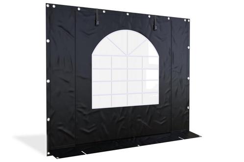 Partytent zijwand PVC  | 3 meter | 220cm hoog | Zwart, Doe-het-zelf en Verbouw, Zeil en Folie, Zeil, Nieuw, Ophalen of Verzenden