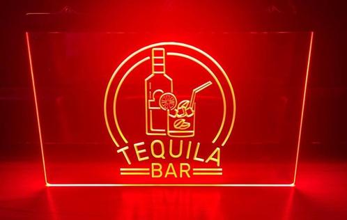 Tequila bar neon bord lamp LED cafe verlichting reclame lich, Verzamelen, Merken en Reclamevoorwerpen, Nieuw, Verzenden