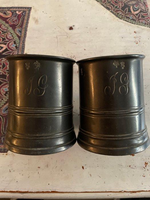 Kroes (2) - Peltre, Antiek en Kunst, Antiek | Keukenbenodigdheden