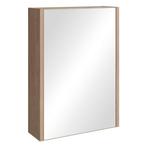 Badkamerkast Cuba 40 x 13 x 70 cm Kastanje Eiken Spiegelkast, Verzenden, Nieuw, Spiegelkast