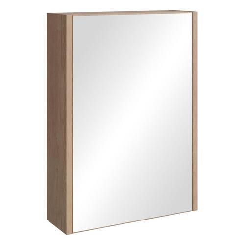 Badkamerkast Cuba 40 x 13 x 70 cm Kastanje Eiken Spiegelkast, Huis en Inrichting, Badkamer | Badkamermeubels, Nieuw, Spiegelkast