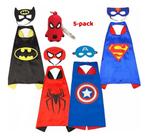 5 Pack -Superman/ Batman/Spiderman/Captain America+Hanger