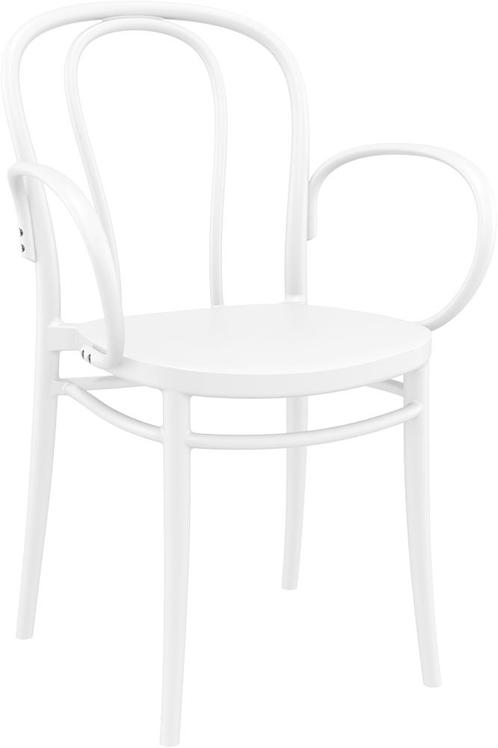 Tuinstoel - Stapelbaar - Wit - Victor XL - Siesta, Tuin en Terras, Tuinstoelen, Verzenden