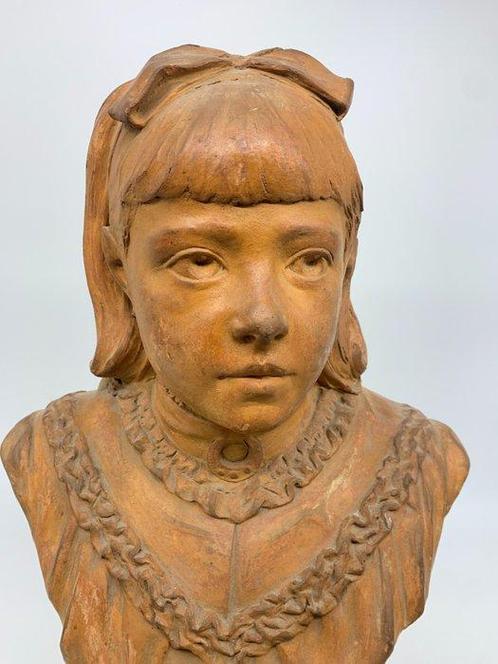Alphonse Van Beurden (1854-1938) - Buste, Viva - 57 cm -, Antiek en Kunst, Antiek | Keramiek en Aardewerk
