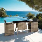 Wicker zitgroep Lausanne 2+1 - natuur, Tuin en Terras, Verzenden, Nieuw