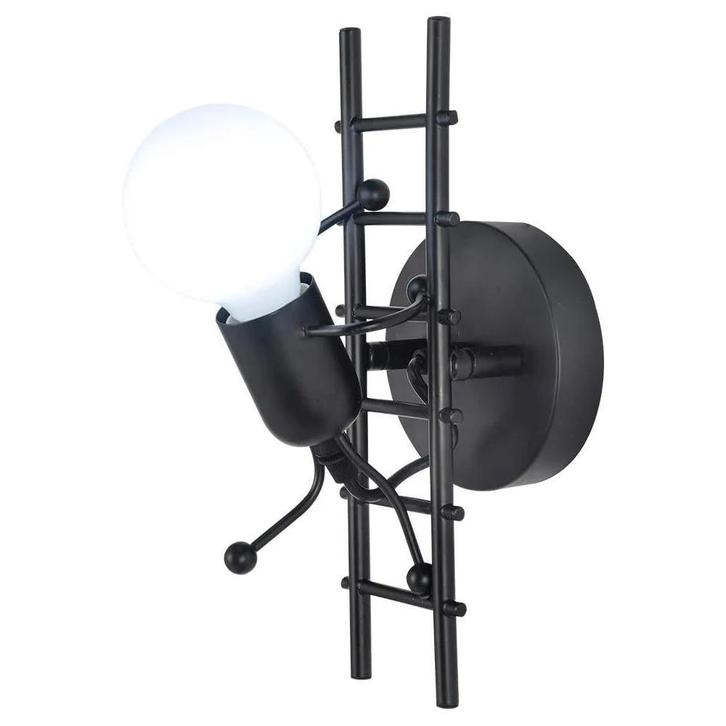 Zwarte Wandlamp Vintage Metaal E27  Tags:, Huis en Inrichting, Lampen | Wandlampen, Nieuw, Verzenden
