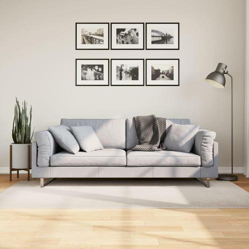 vidaXL Vloerkleed IZA laagpolig Scandinavisch 100x200 cm, Huis en Inrichting, Stoffering | Tapijten en Kleden, Crème, Nieuw, Verzenden